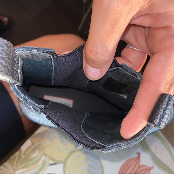 Black & White Hunter Wedge Heel Platform Crackle Rain Boots uk6 rare - Picture 6 of 8